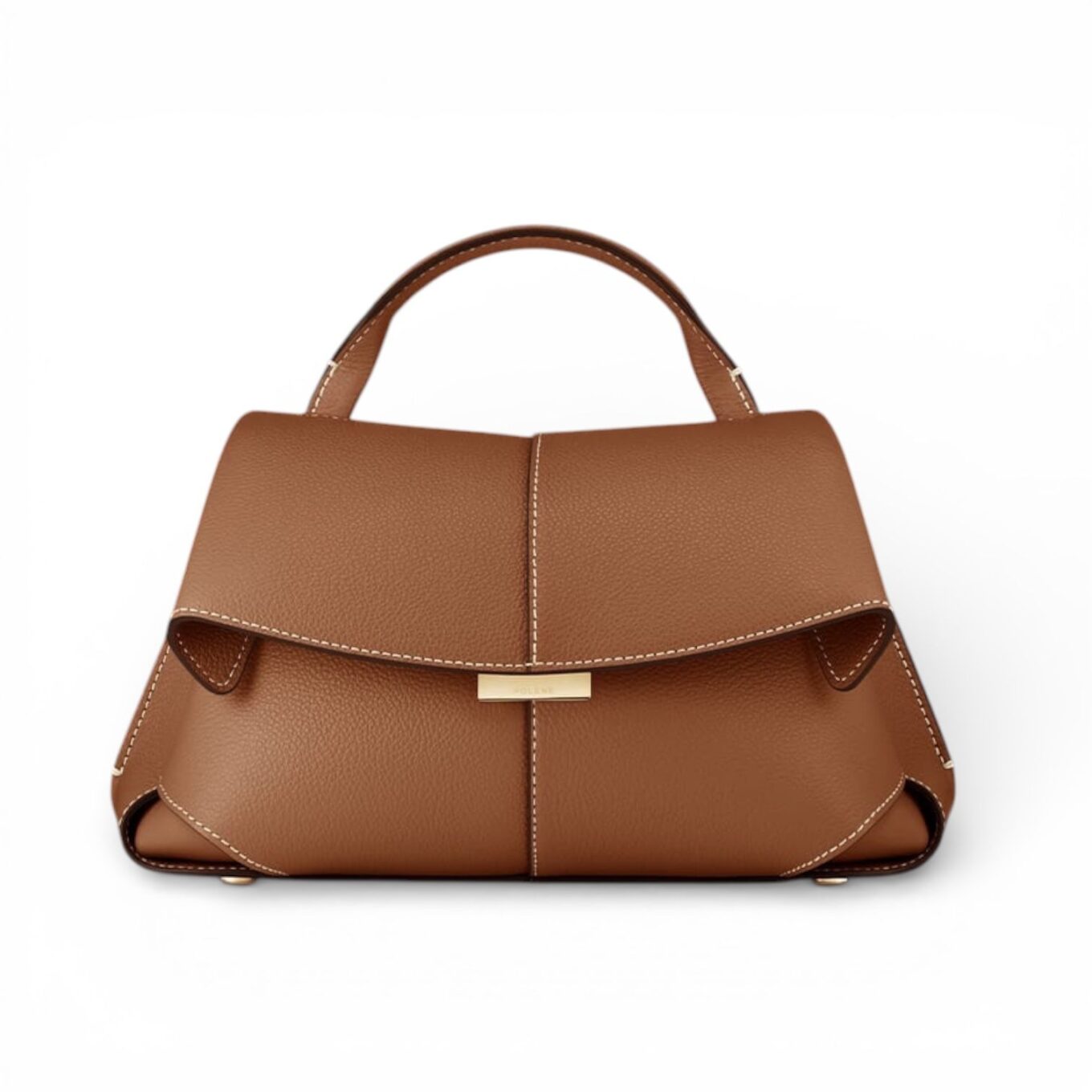Polene Mokki Tan Handbag (With Box)