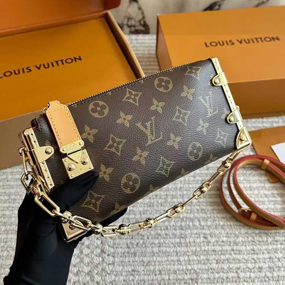Louis Vuitton Slim Trunk Shoulder Bag (With Double Box Packaging)