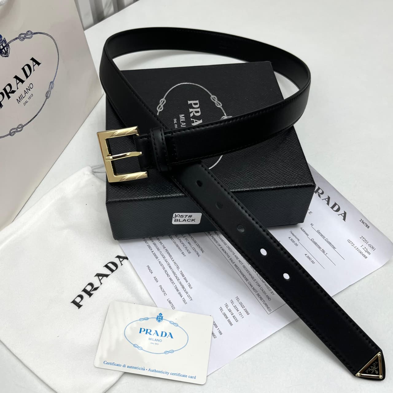 Prada Classic Signature Women's Belt