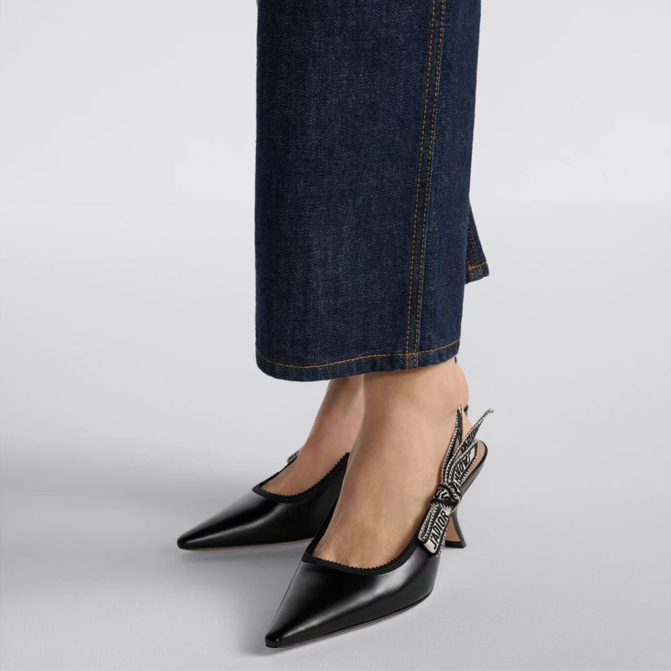 Jadior Black Slingback Pump