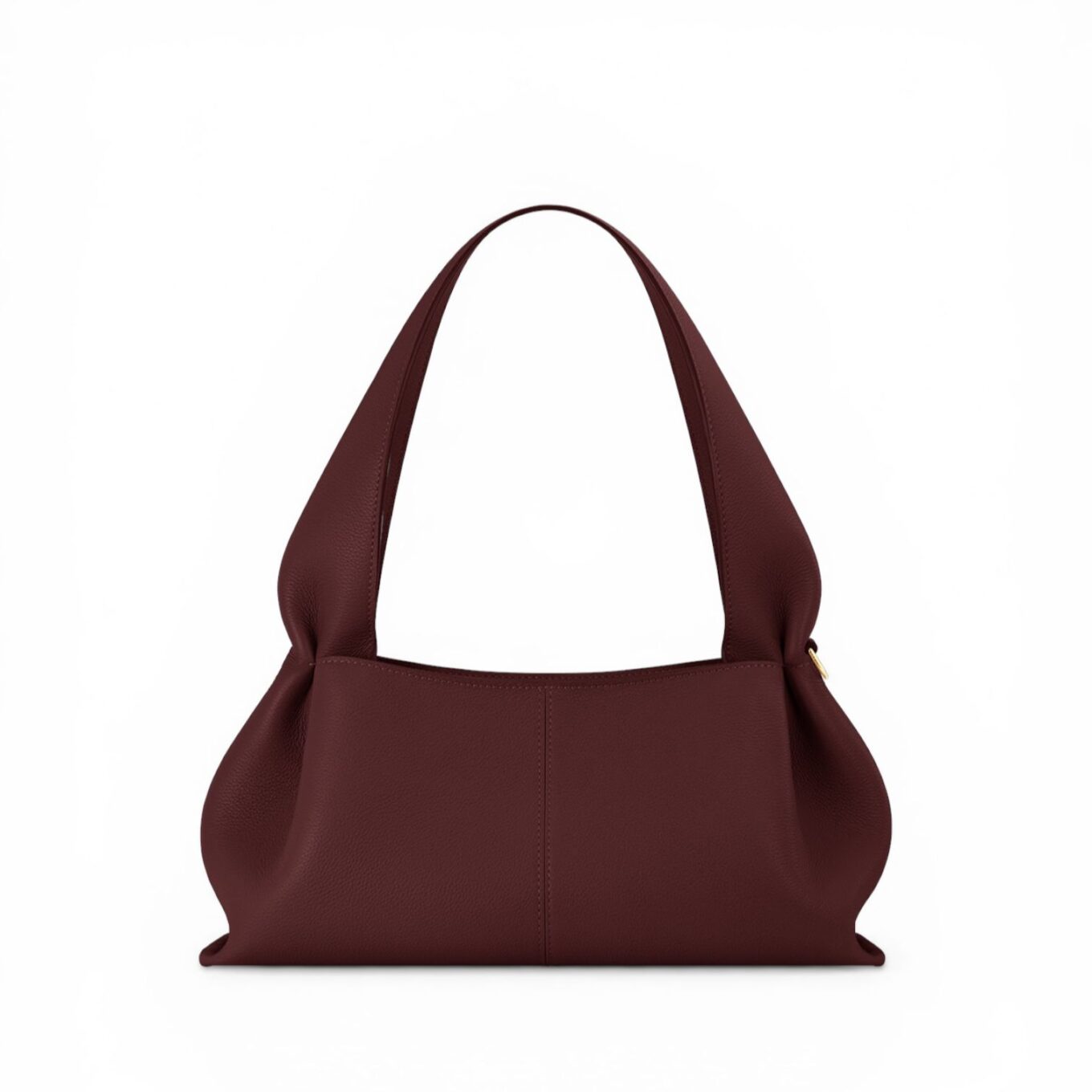 Polene Numéro Neuf East West Black Cherry Color Shoulder Bag