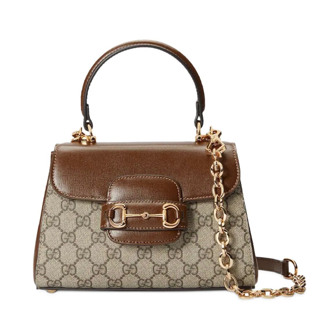 Gucci Horsebit Top Handle Handbag (With Box)
