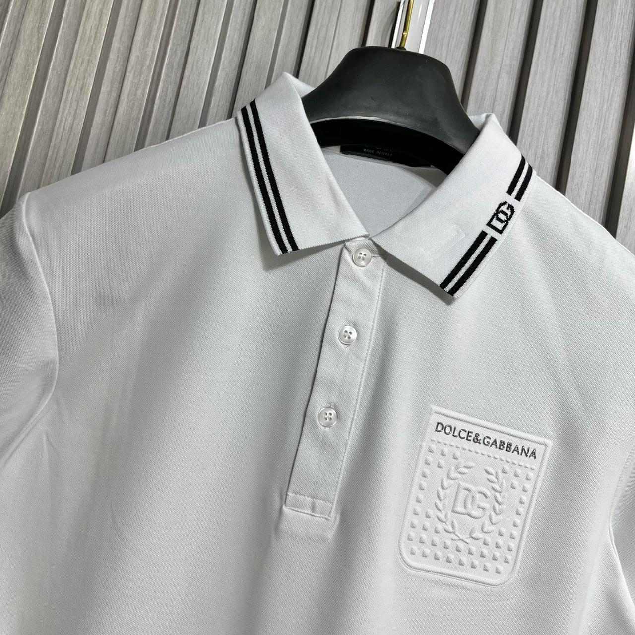 D&G White Polo Tshirt