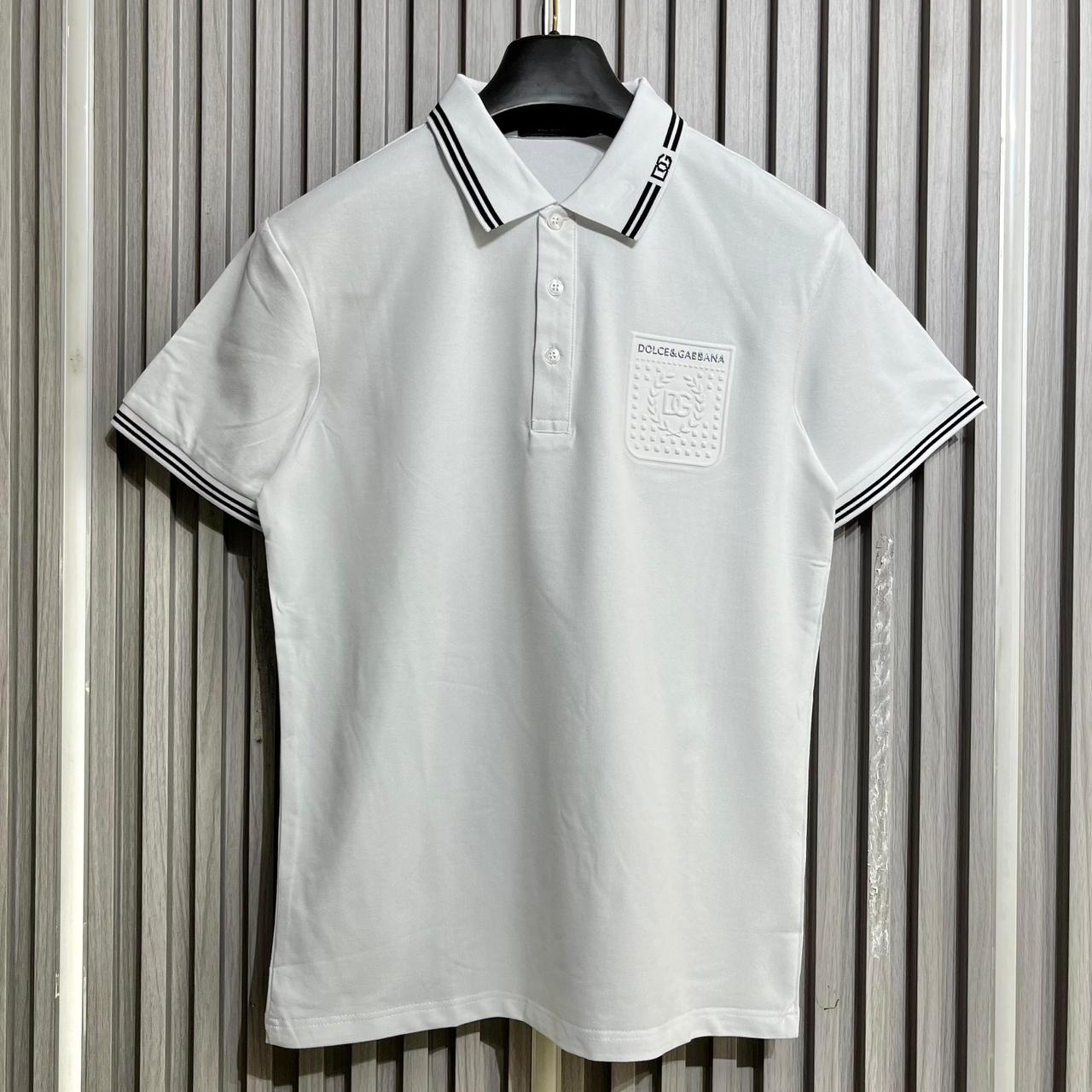D&G White Polo Tshirt