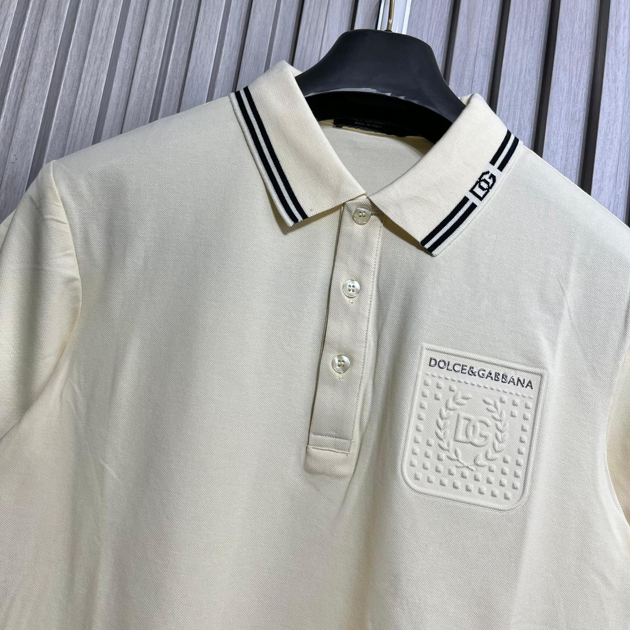 D&G Beige Polo Tshirt