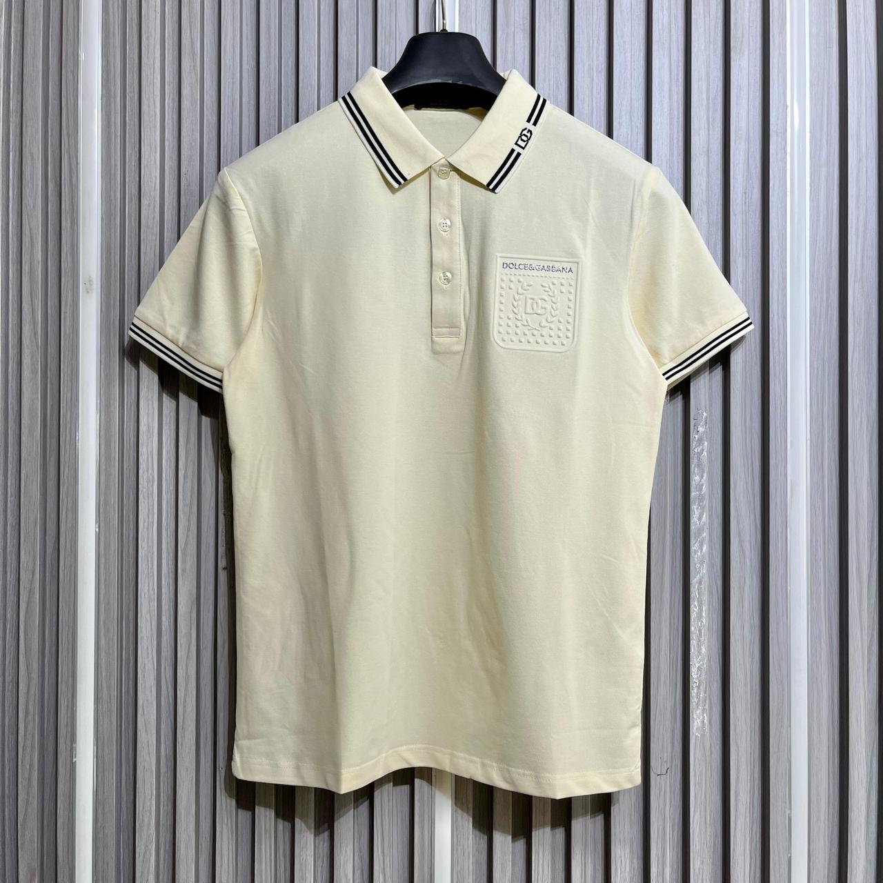 D&G Beige Polo Tshirt