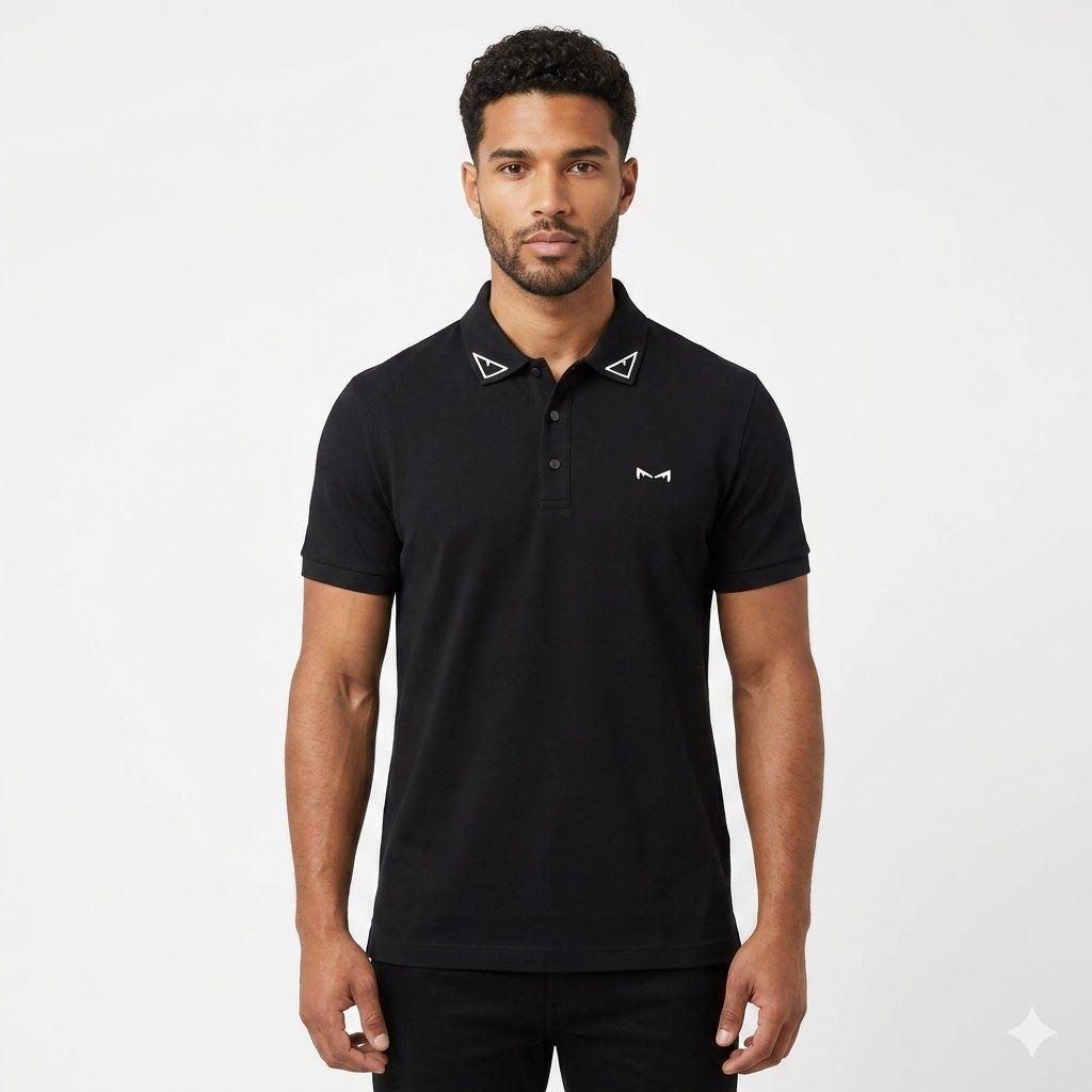 Fendi Kan I Black Polo Tshirt