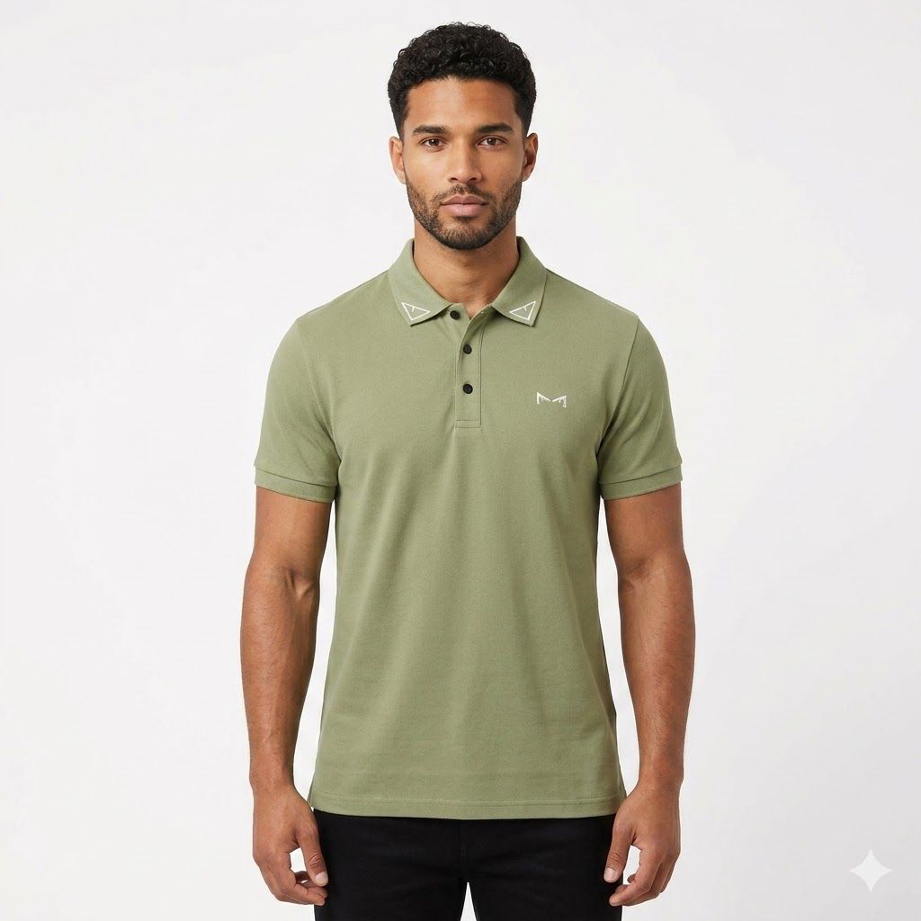 Fendi Kan I Olive Polo Tshirt