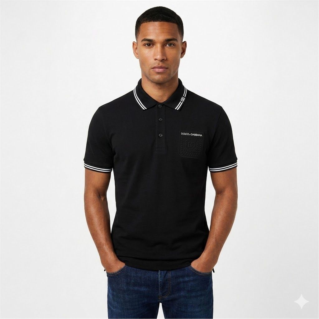 D&G Black Polo Tshirt