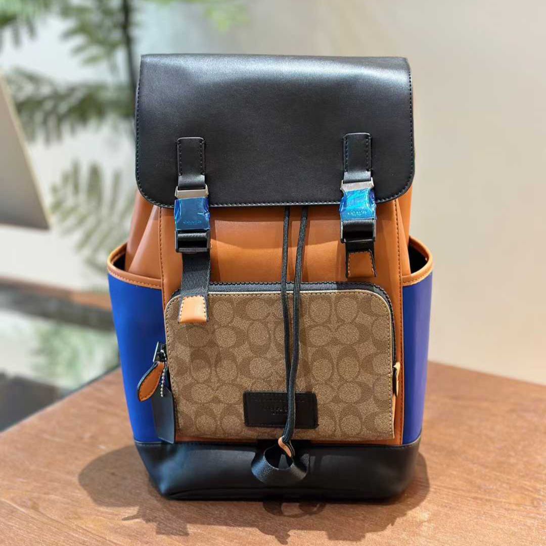Coach Track Colorblock Signature Backpack