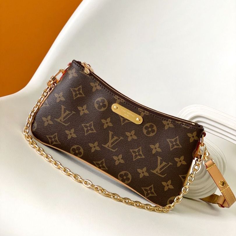 Louis Vuitton Liv Monogram Pochette Sling Bag (With Box)
