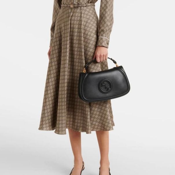 Gucci Blondie Black Shoulder Bag (With Box)