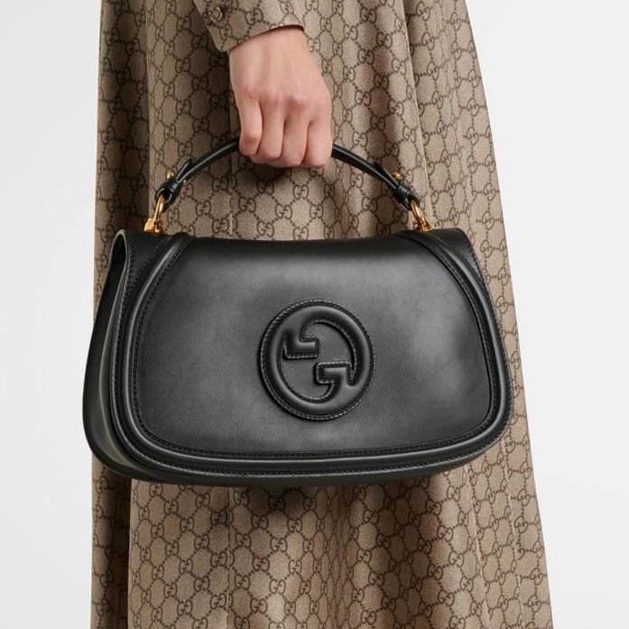 Gucci Blondie Black Shoulder Bag (With Box)