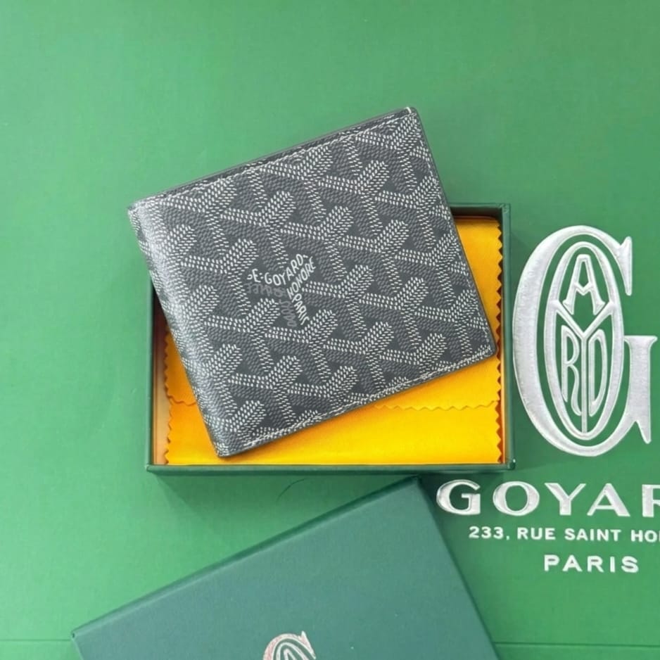 Goyard Victoire Grey Color Wallet With Box