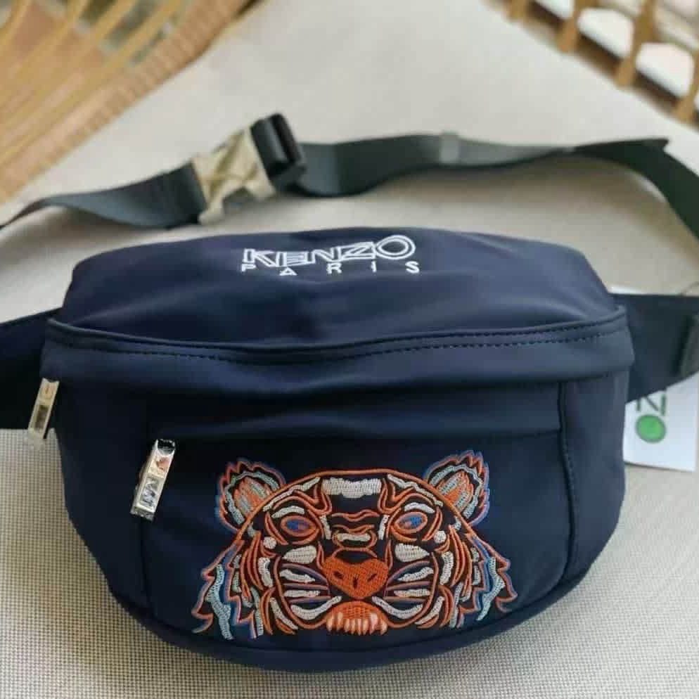 Kenzo Blue Orange Tiger Belt