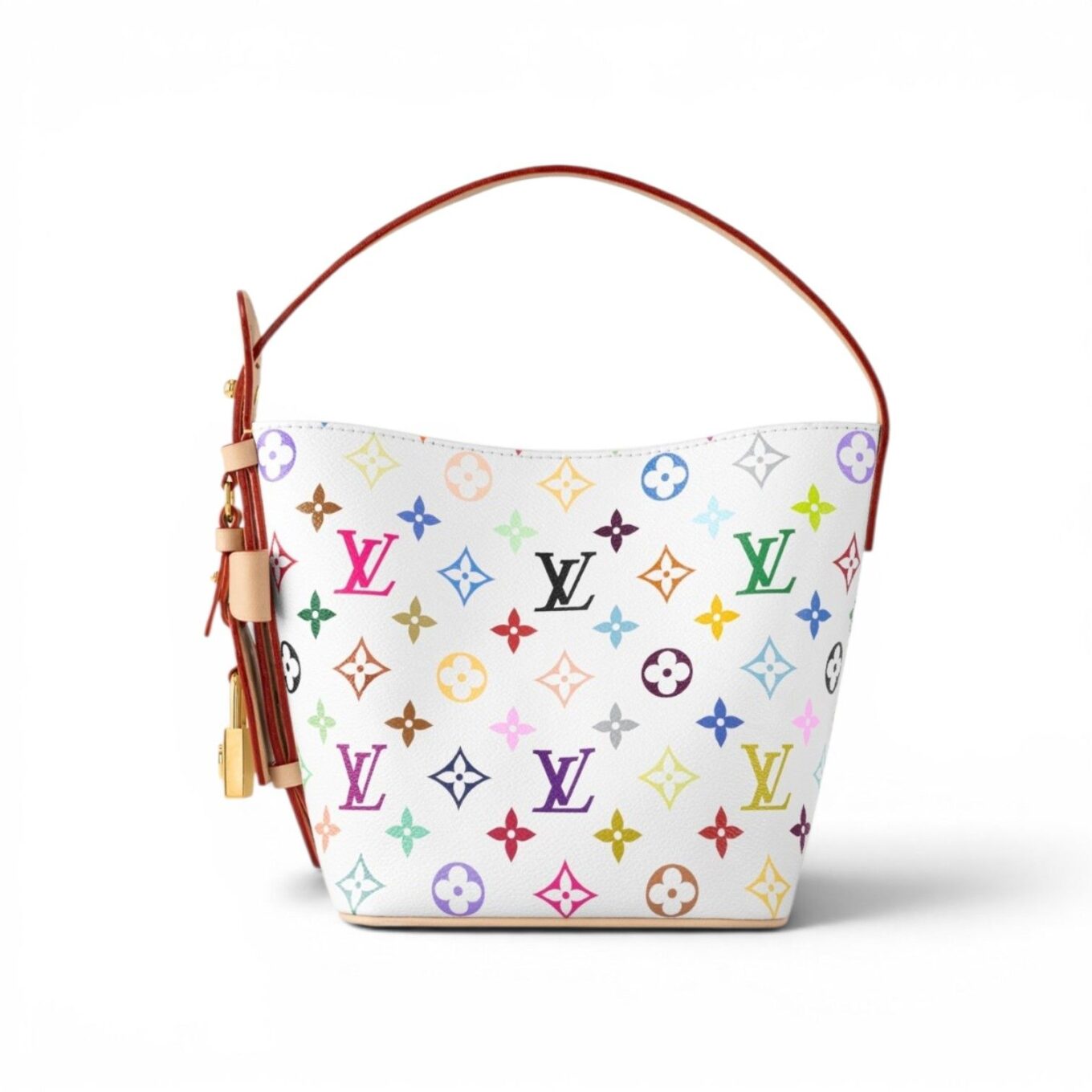 Louis Vuitton All In BB White Handbag (With Box)