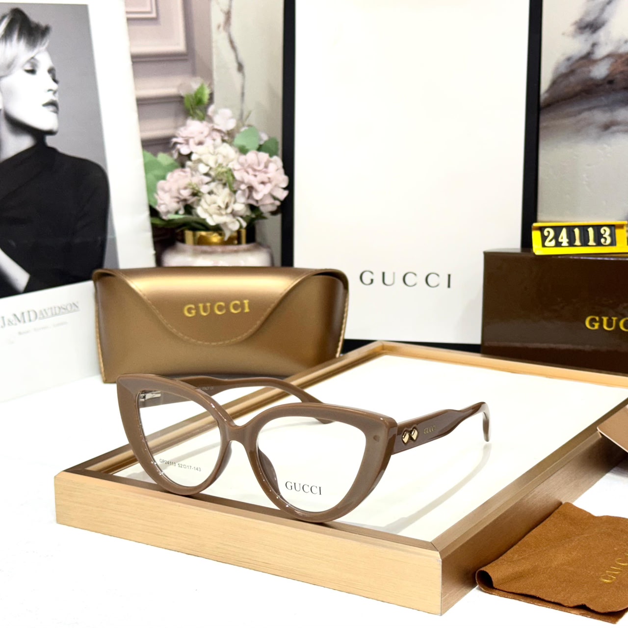 Gucci Cateye Nude Color Women’s Eyeglass