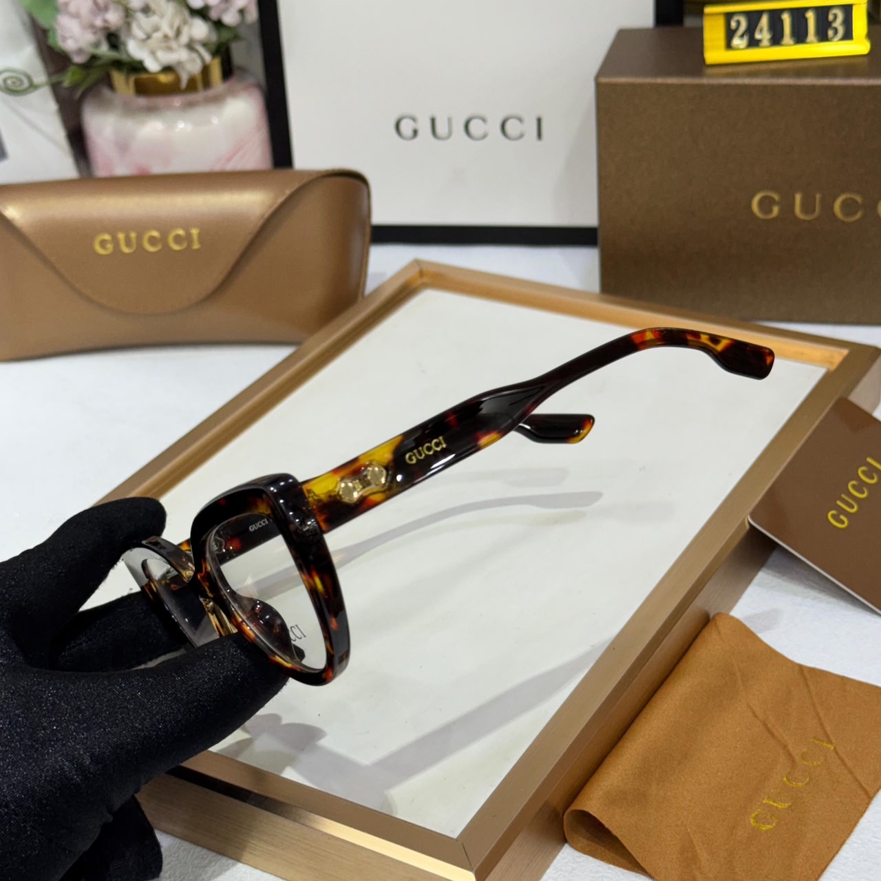 Gucci Cateye Leopard Pattern Women’s Eyeglass