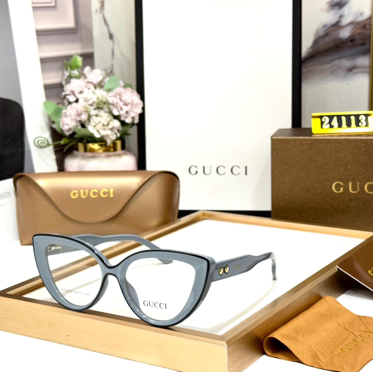 Gucci Cateye Sky Color Women’s Eyeglass