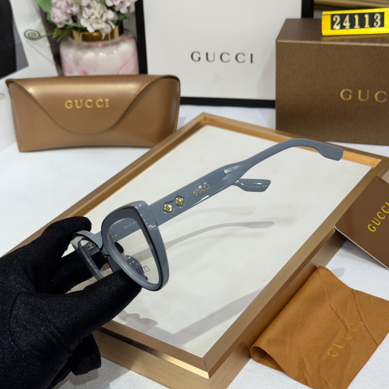 Gucci Cateye Sky Color Women’s Eyeglass