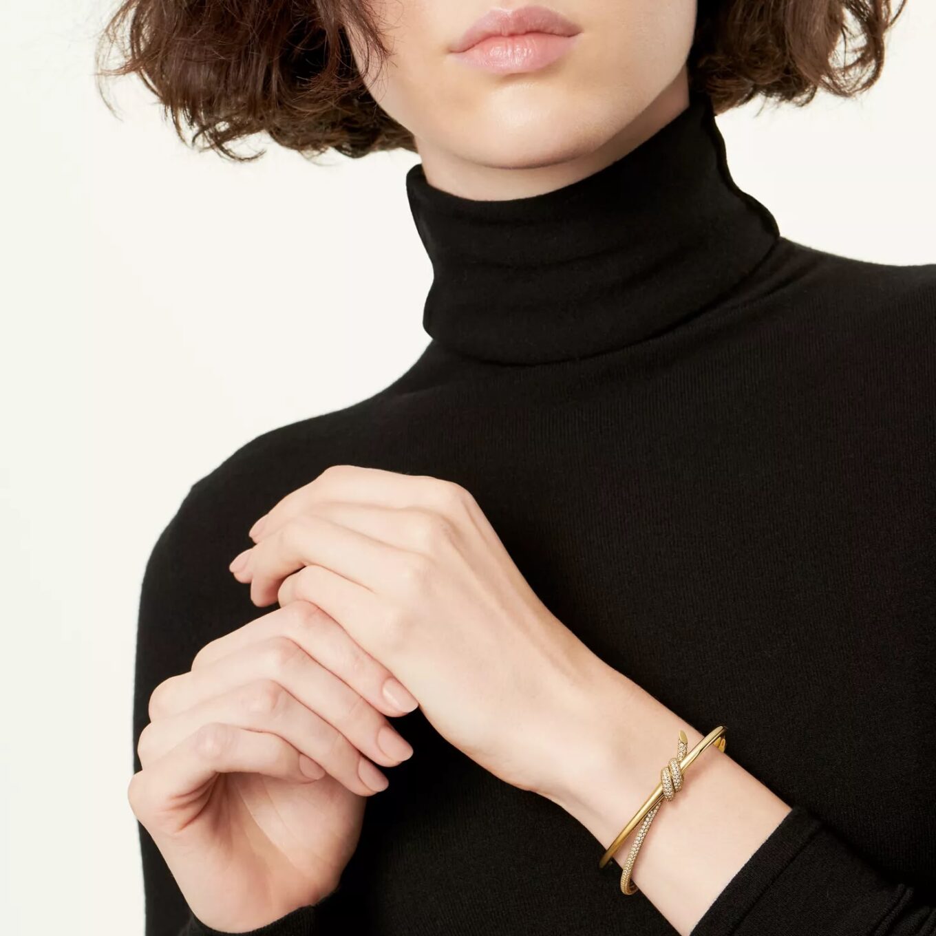Tiffany Knot Double Row Bangle Bracelet