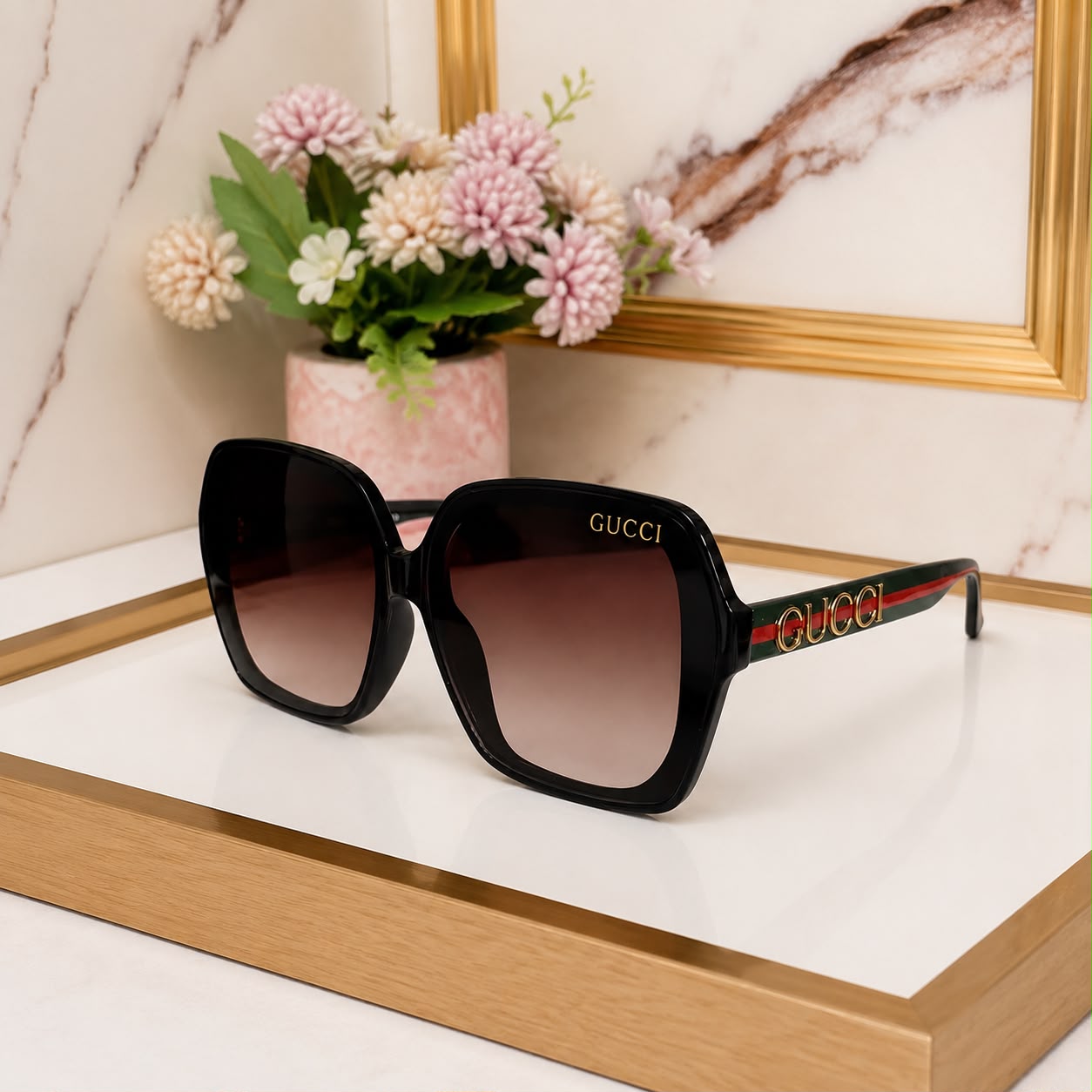 Gucci Women's Oversized Square Women's Sunglass