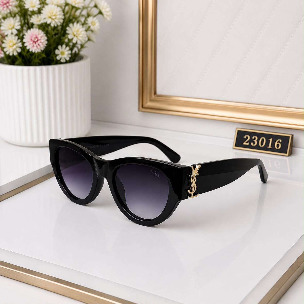 Ysl Monogram Cat Eye Women's Sunglass
