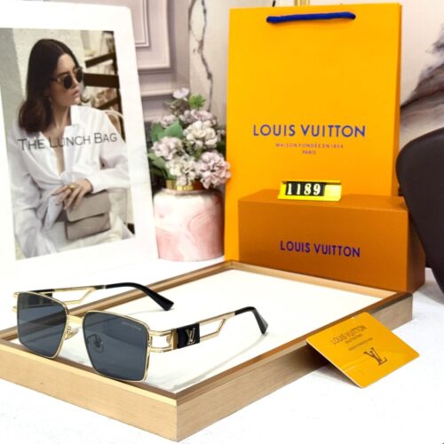 WhatsApp Image 2026-06-11 at 20.25.08 Louis Vuitton Gold Frame Square Black Men’s Sunglasses