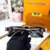 Louis Vuitton Gold Frame Square Black Men’s Sunglasses
