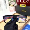 Gucci Square Black Acetate with Signature Green & Red Temples Edition Eyeglasses Frame