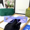 Gucci Oversized Square Transparent Lavender Frame & Purple Sunglass