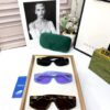 Gucci Oversized Square Transparent Lavender Frame & Purple Sunglass
