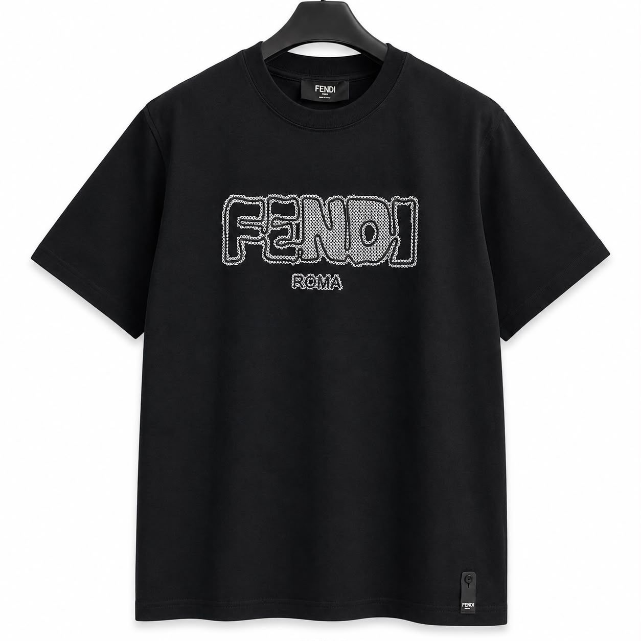 Fendi Roma Black Oversized Tshirt