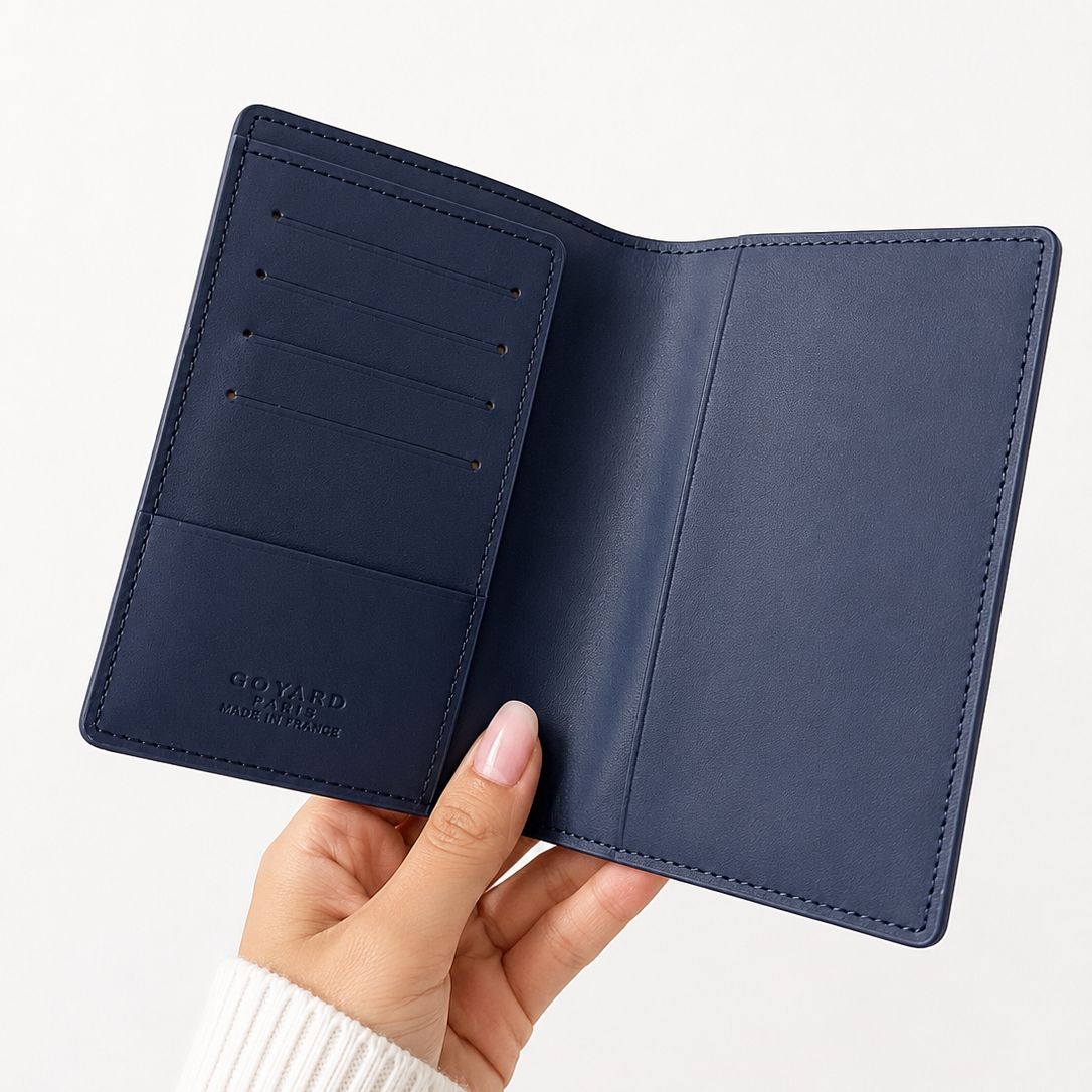 Goyard Grenelle Blue Color Passport Holder