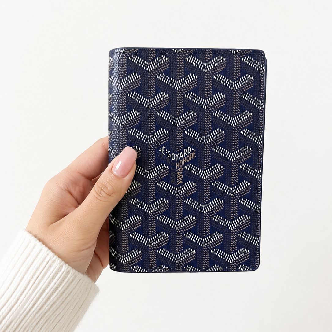 Goyard Grenelle Blue Color Passport Holder