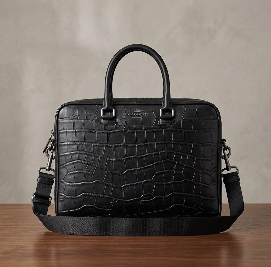 Coach Croco Premium Laptop Bag