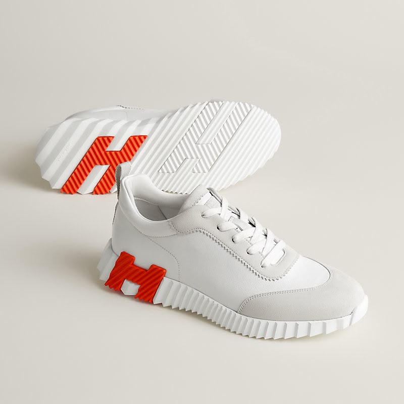 Hermes Bouncing White Orange Sneaker