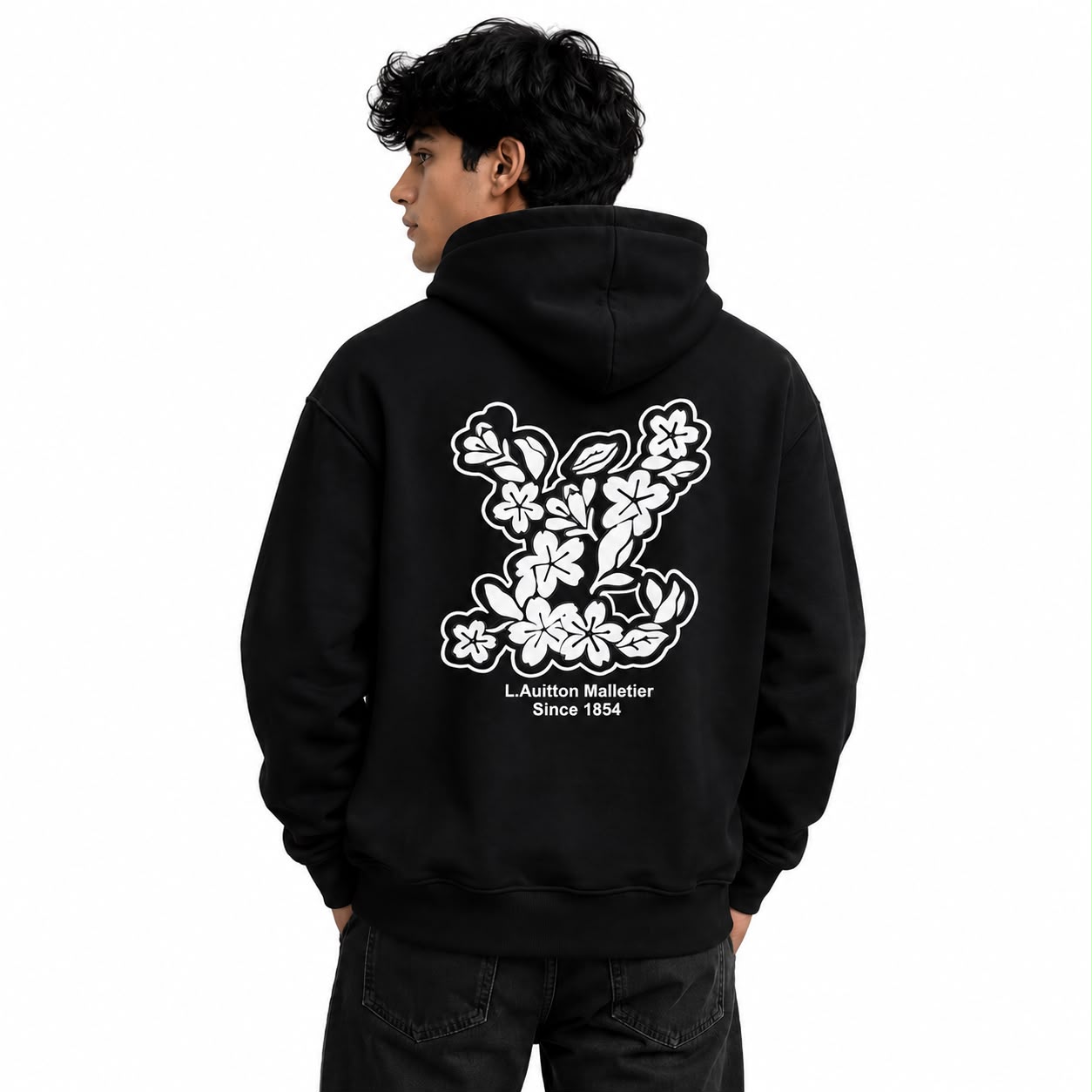 Louis Vuitton Black Full Sleeve Men’s Hoodie