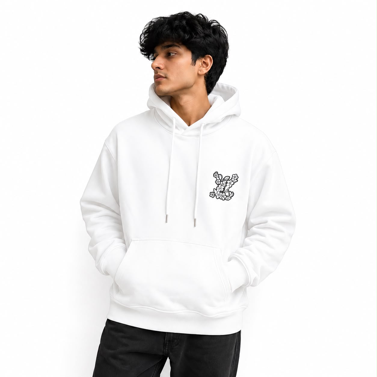 Louis Vuitton White Full Sleeve Men’s Hoodie