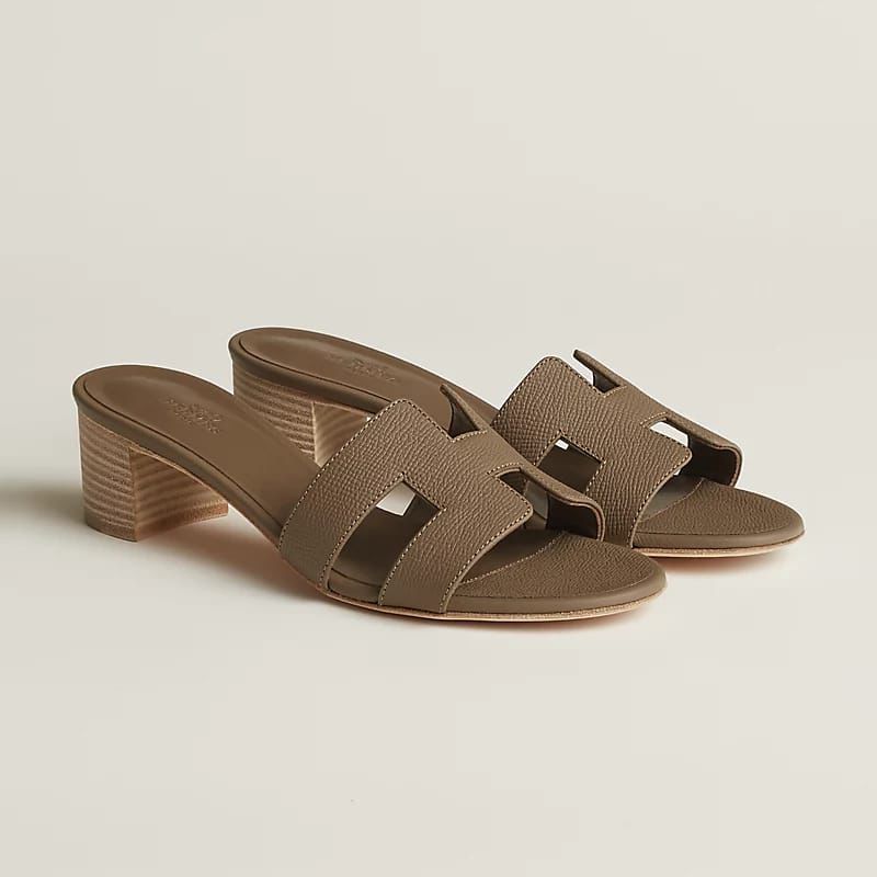 Hermes Oasis Khaki Sandal