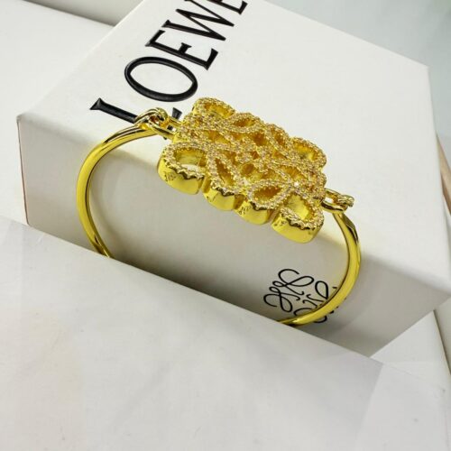 Loewe Anagram Logo Gold Bracelet