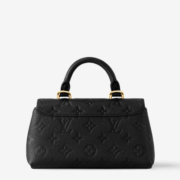 Louis Vuitton Black Embossed Nano Madeleine Bag (With Double Box Packaging)
