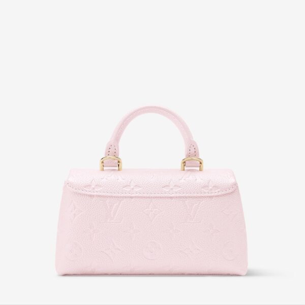 Louis Vuitton Pink Embossed Nano Madeleine Bag (With Double Box Packaging)
