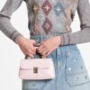 Louis Vuitton Pink Embossed Nano Madeleine Bag (With Double Box Packaging)