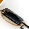 Louis Vuitton Black Embossed Pochette Sling Bag (With Box)