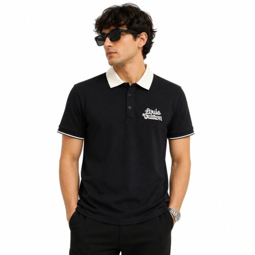 Louis Vuitton Black Polo Tshirt