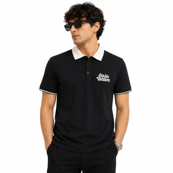Louis Vuitton Black Polo Tshirt