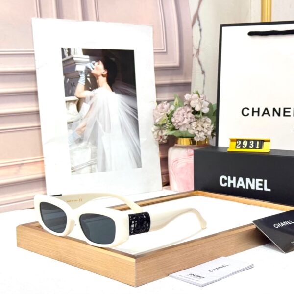Chanel Square White Women’s Sunglass