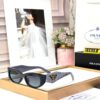 Prada Blue Marble Rectangular Women’s Sunglass
