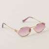 Miu Miu Oval Pink Women’s Premium Sunglass
